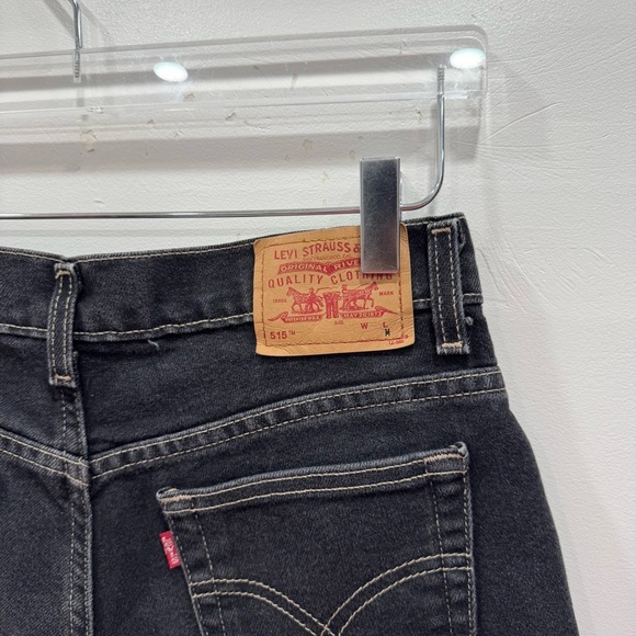 Vintage Levi’s Cutoff 515 Shorts Washed Black Cotton Lower Rise - Picture 6 of 6